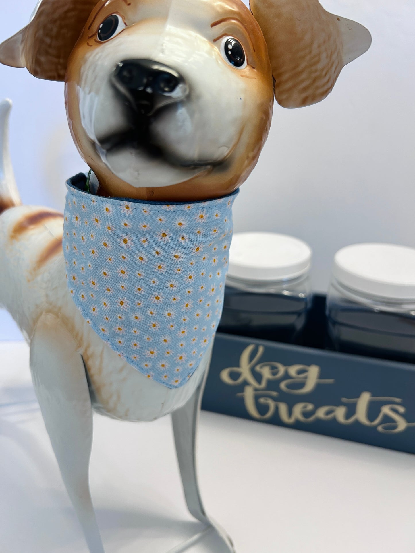 Light Blue Slip-On Pet Scrunchie