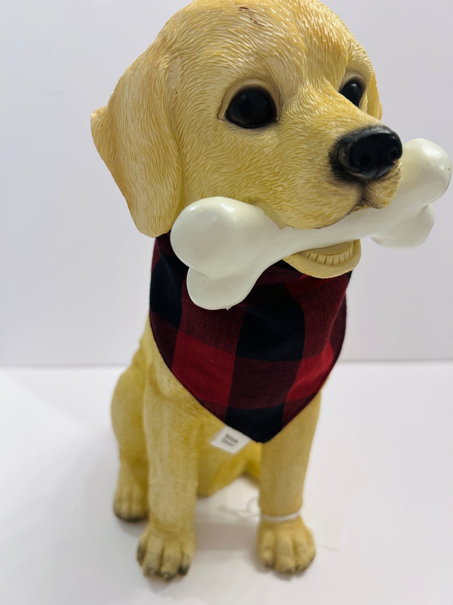 ❤️ Reversible Scrunchie Dog Bandana - Classic Dark Red & Black Buffalo Plaid