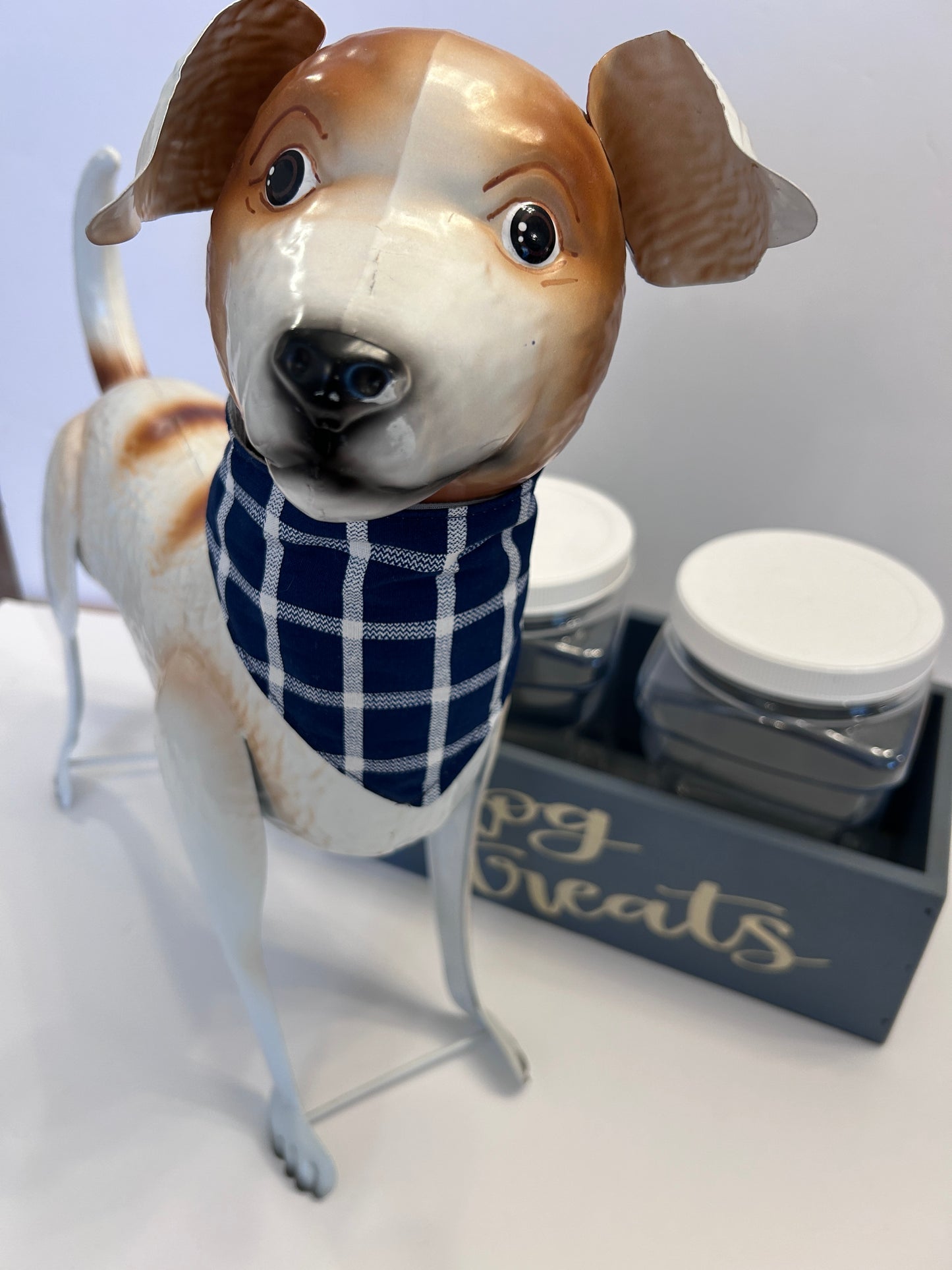 Classic Dark Blue Plaid Pet Apparel