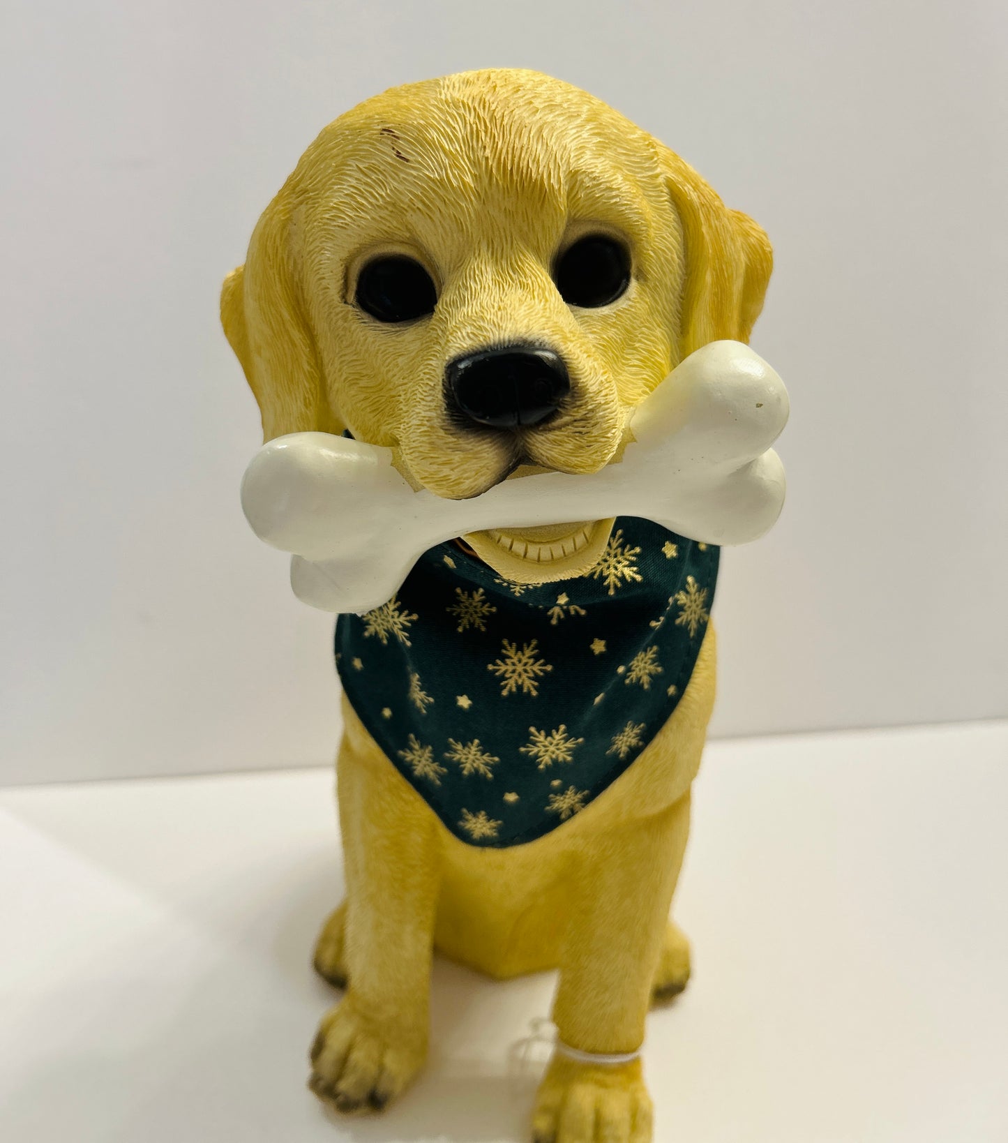 ❄️ Festive Reversible Scrunchie Dog Bandana - Emerald & Gold Snowflake