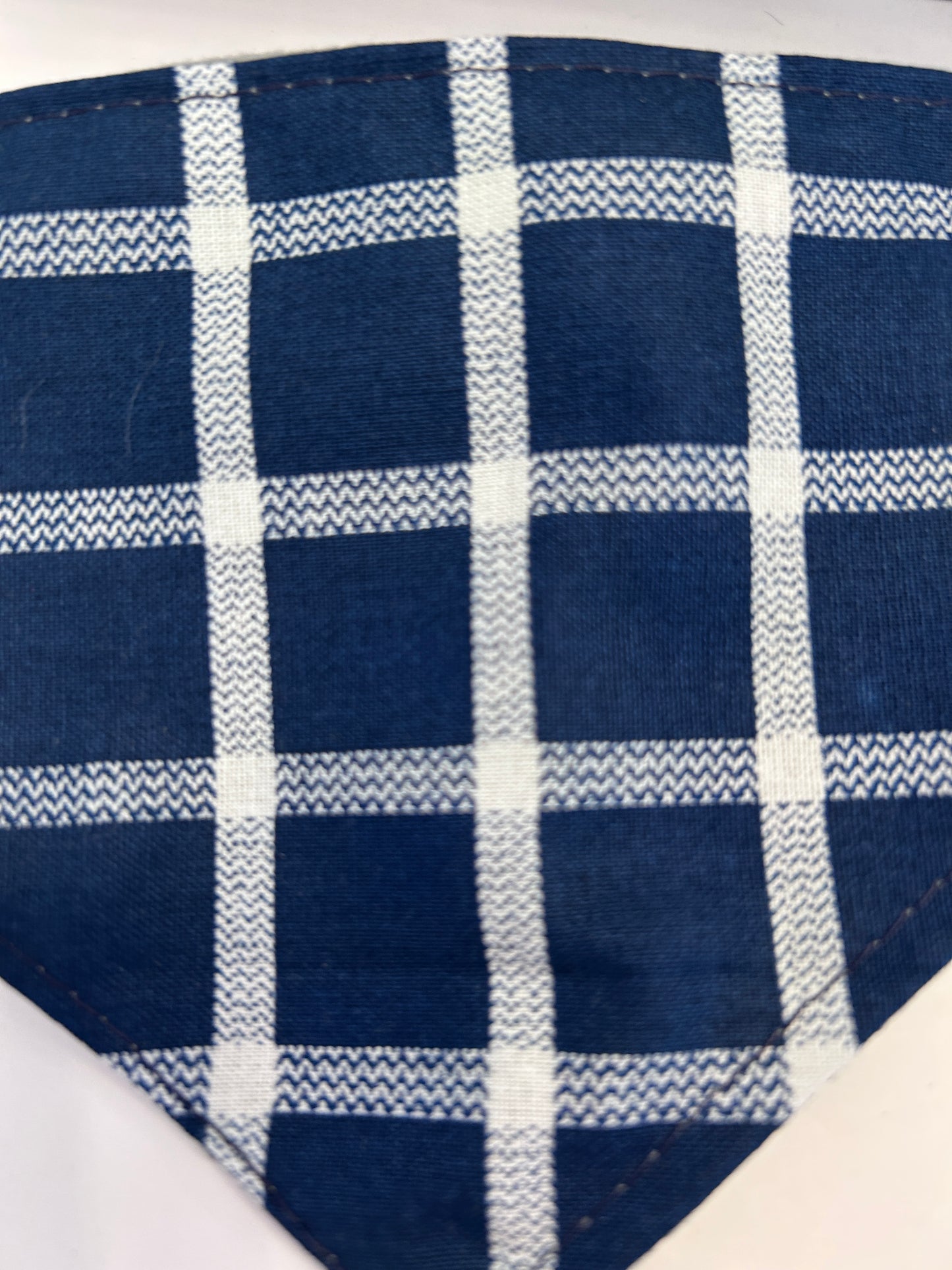 Classic Dark Blue Plaid Pet Apparel