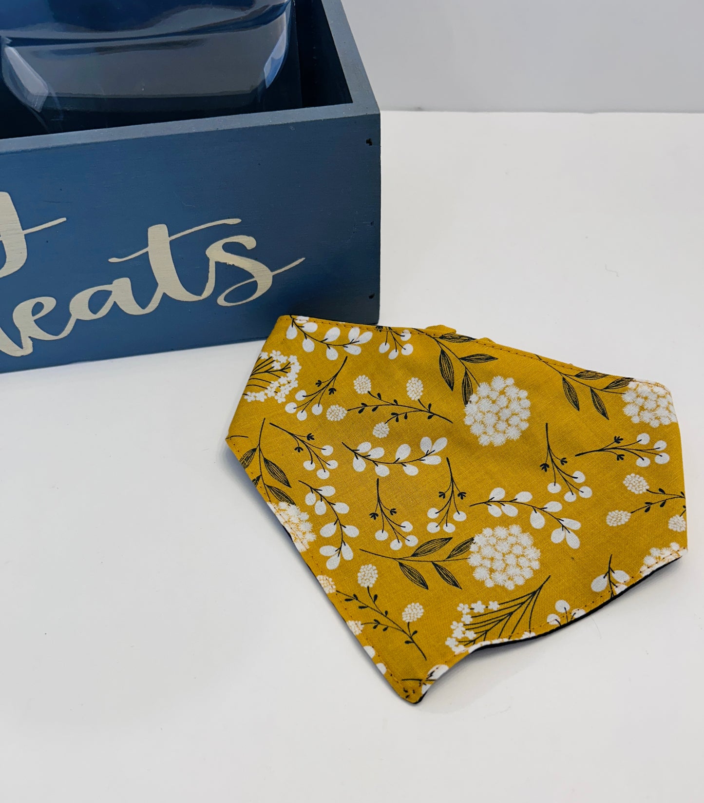 Wildflower & Pale Yellow Slip-On Pet Scrunchie