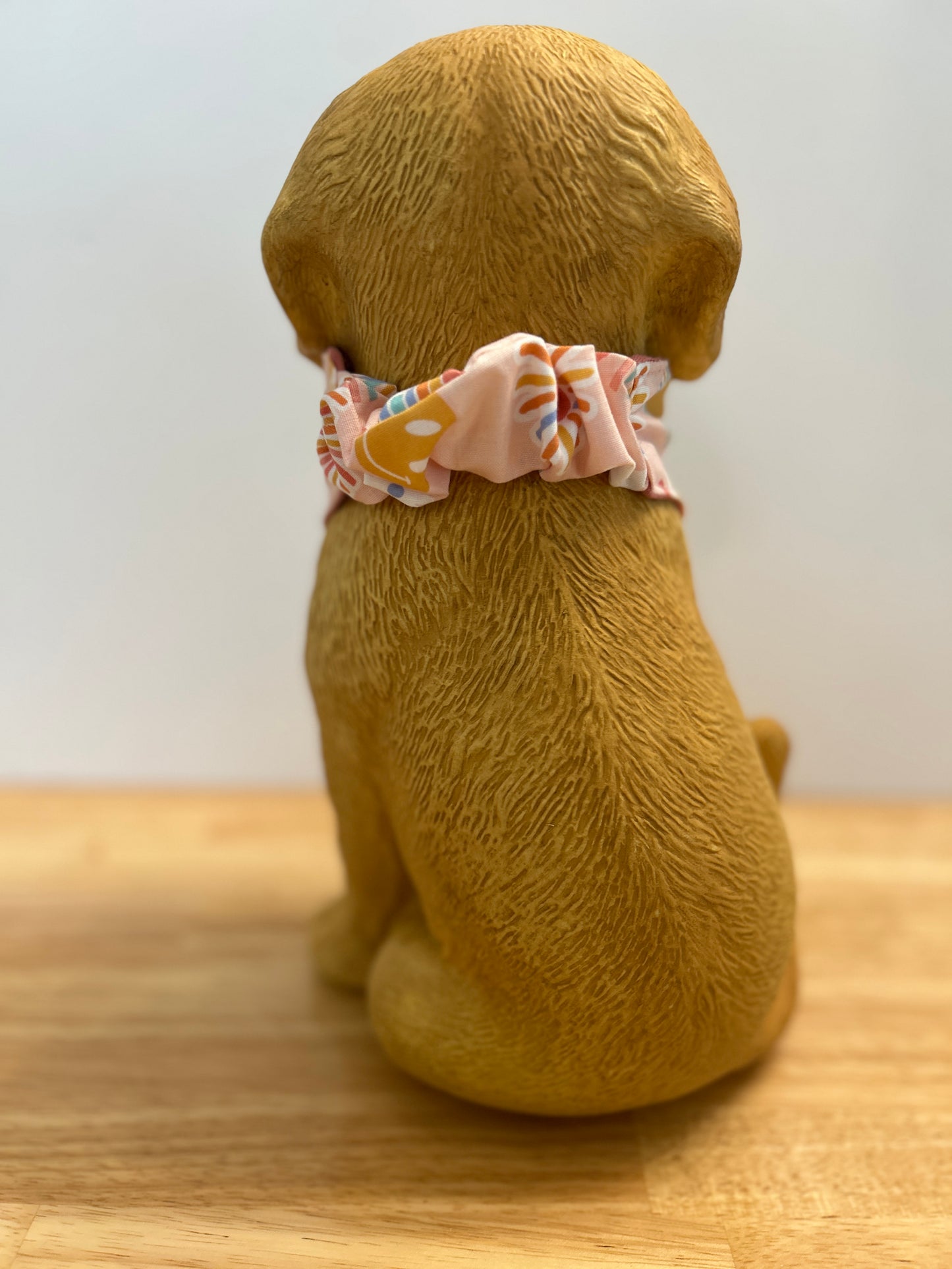✨ Reversible Scrunchy Dog Bandana – Smiley Rainbows & Solid Pink ✨