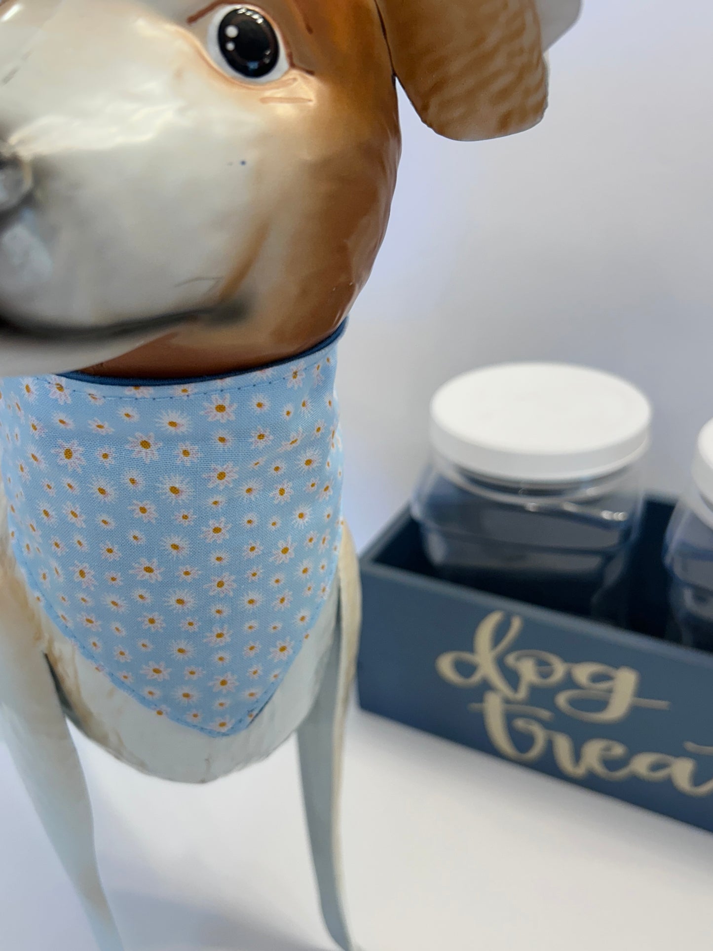 Light Blue Slip-On Pet Scrunchie