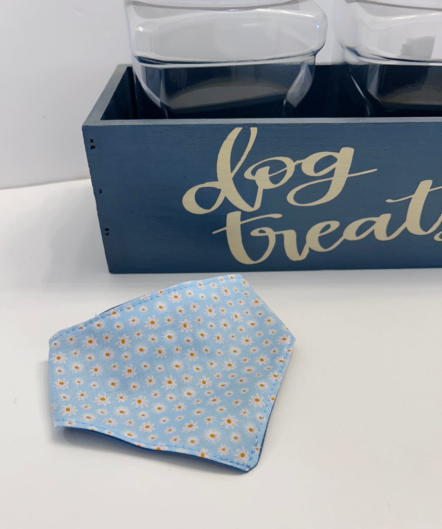 Light Blue Slip-On Pet Scrunchie